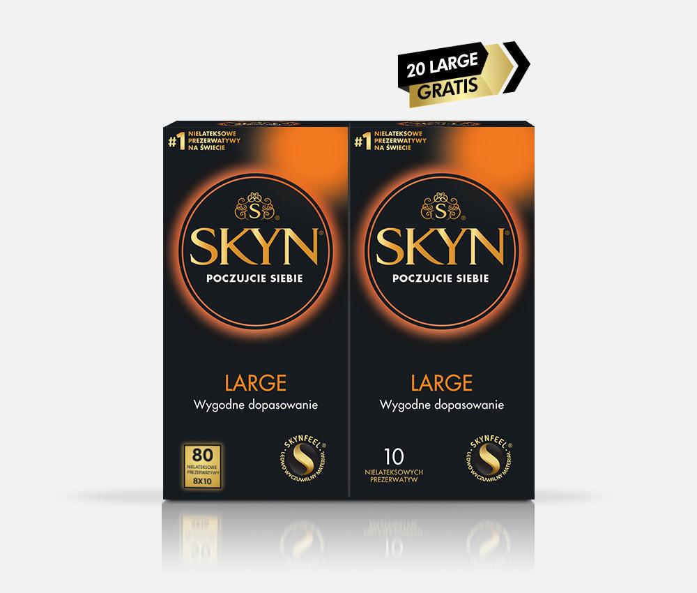 Zestaw SKYN® Large 80 szt. + 20 szt. GRATIS
